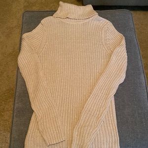 Sparkly gold turtleneck